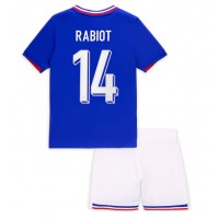 France Adrien Rabiot #14 Replica Home Minikit Euro 2024 Short Sleeve (+ pants)